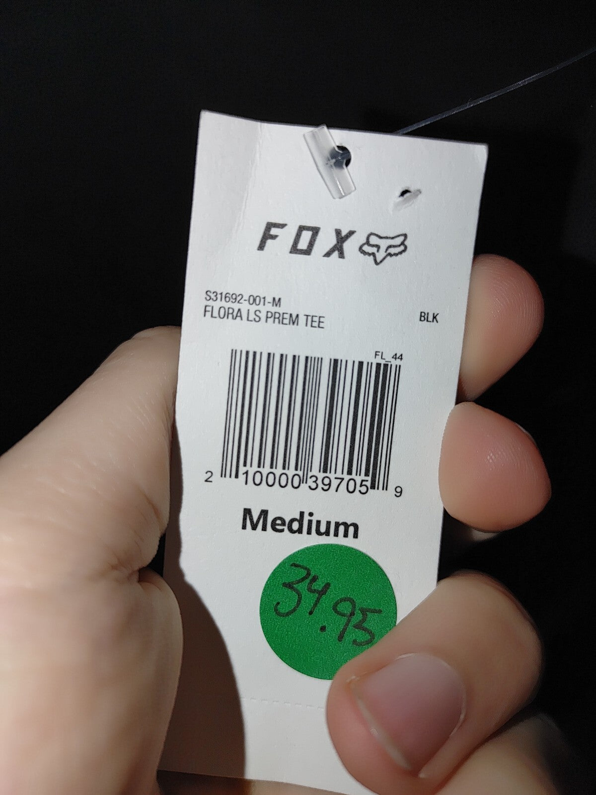 Fox Mens Flora LS Premium Tee Shirt Black Medium2