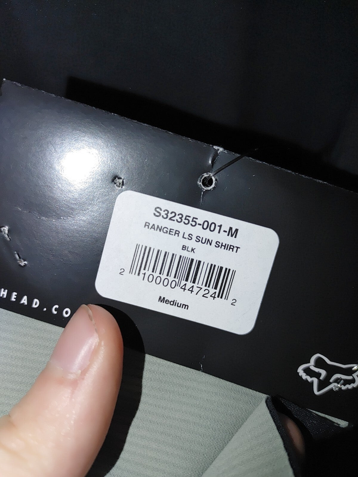 Fox Mens Ranger LS Sunshirt Black Medium1