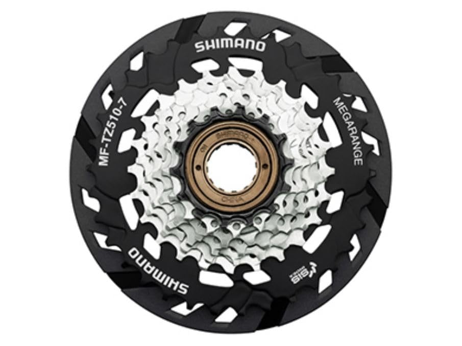 SHIMANO Unisex - Adult MF-TZ510 Screw Ring, Brown, Black, 7 Speed2