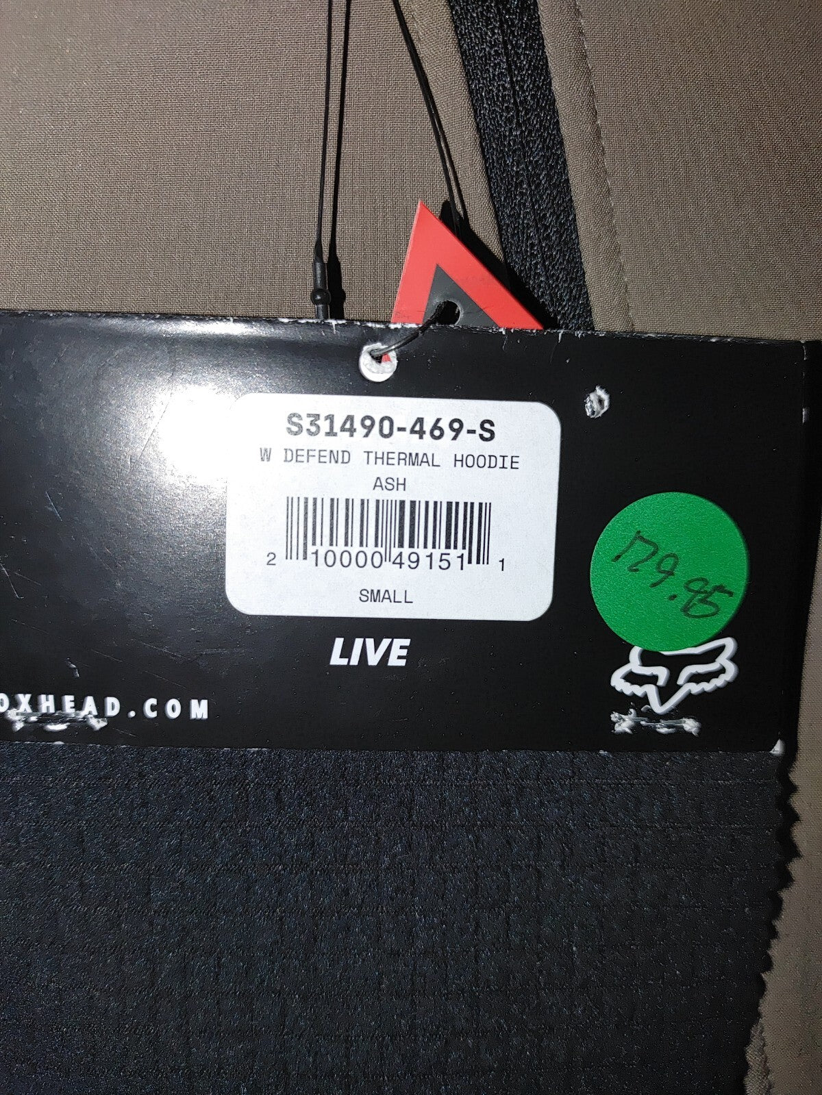 Fox Womens Defend Thermal Hoodie Ash Small2