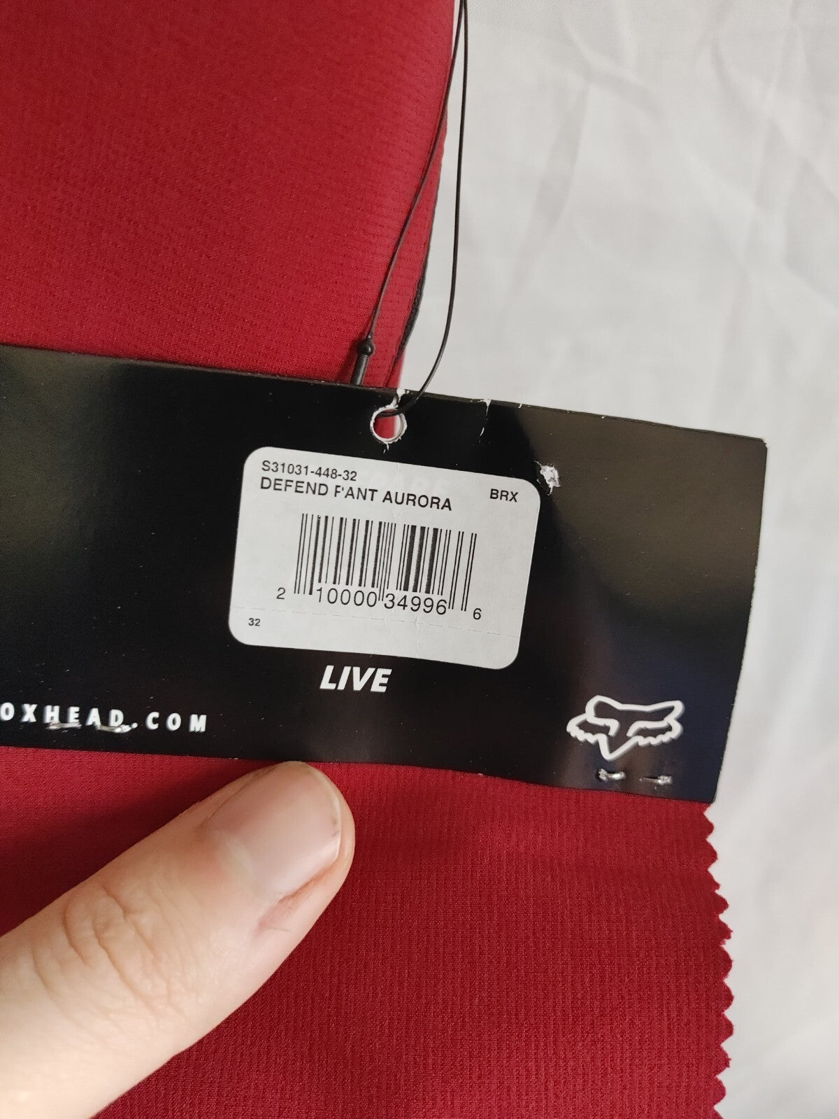 Fox Mens Defend Pants Aurora Red Size 322