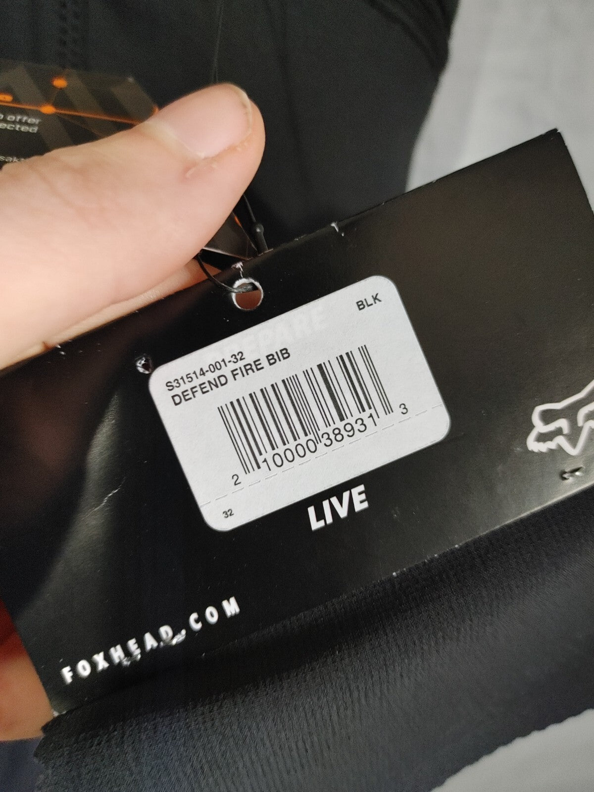 Fox Mens Defend Fire Bib SIze 322