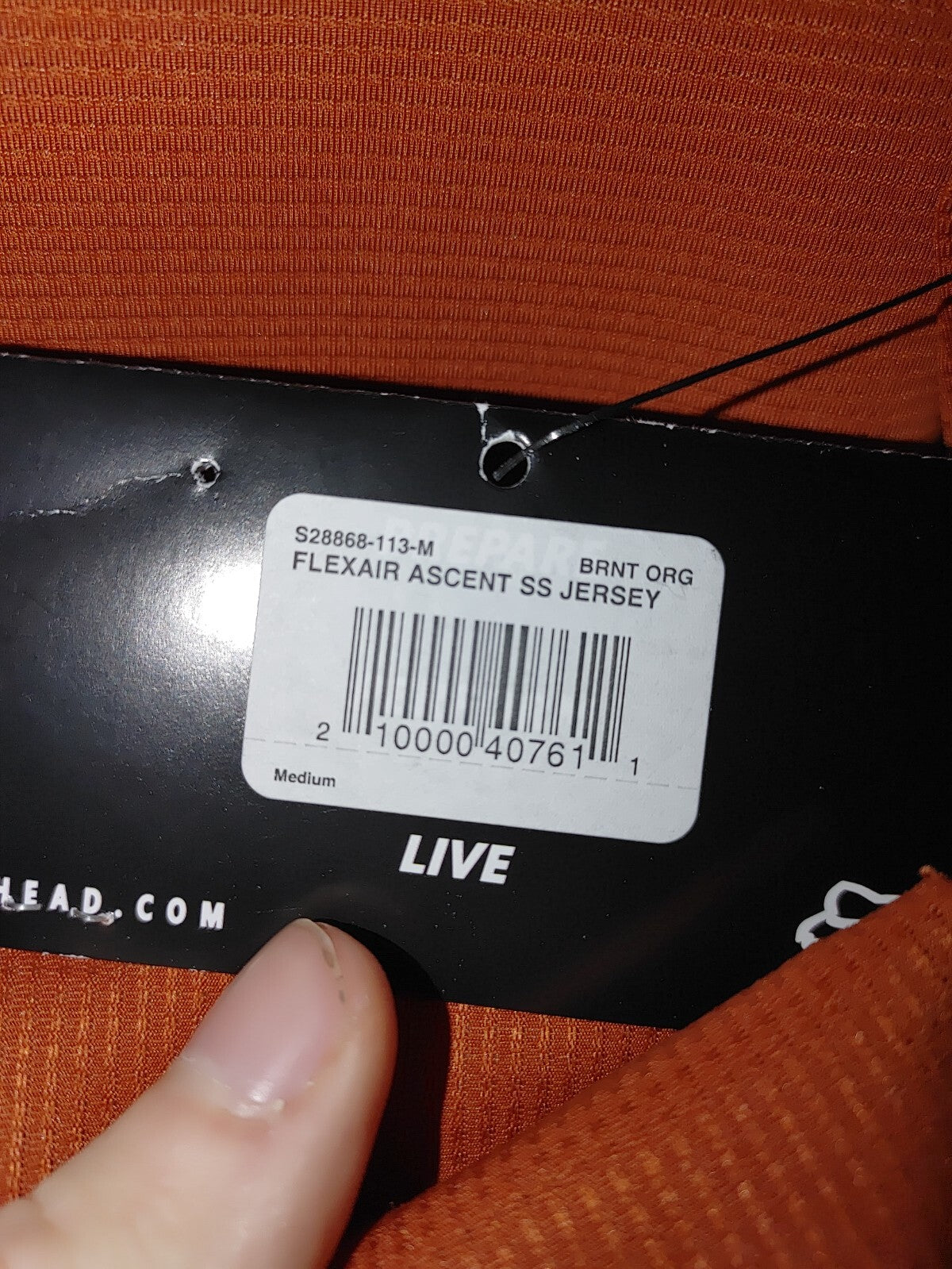 Fox Mens Flexair Ascent SS Jersey Red Medium2