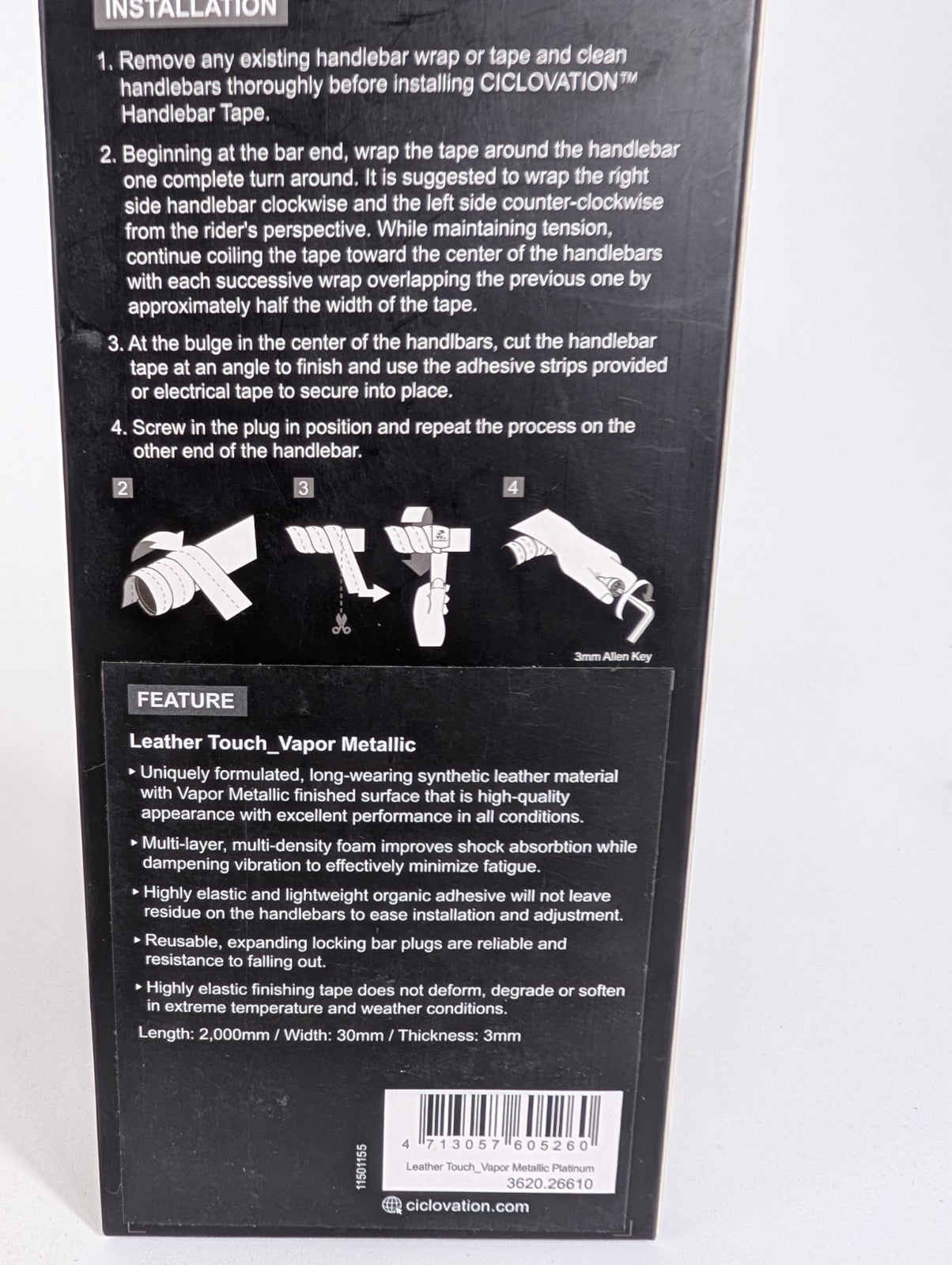 Ciclovation Advanced Leather Touch - Vapor Metallic4