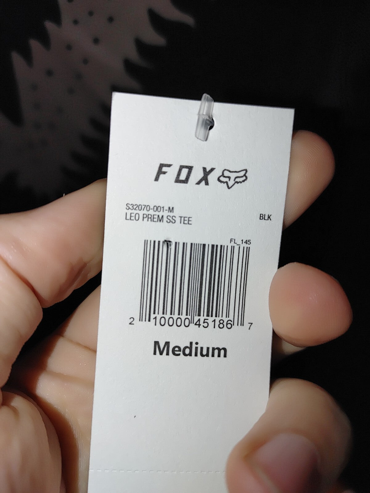Fox Leo Premium SS Tee Shirt Black Medium2