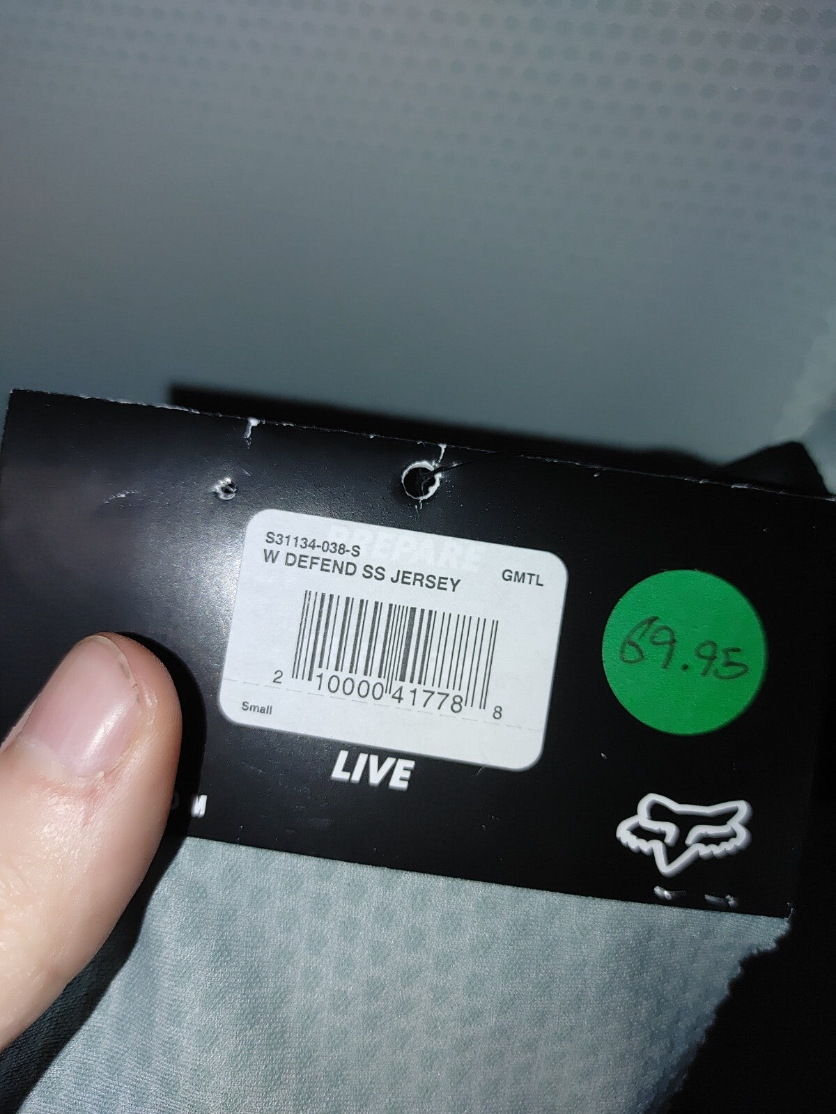 Fox Womens Defend SS Jersey Gunmetal Small2