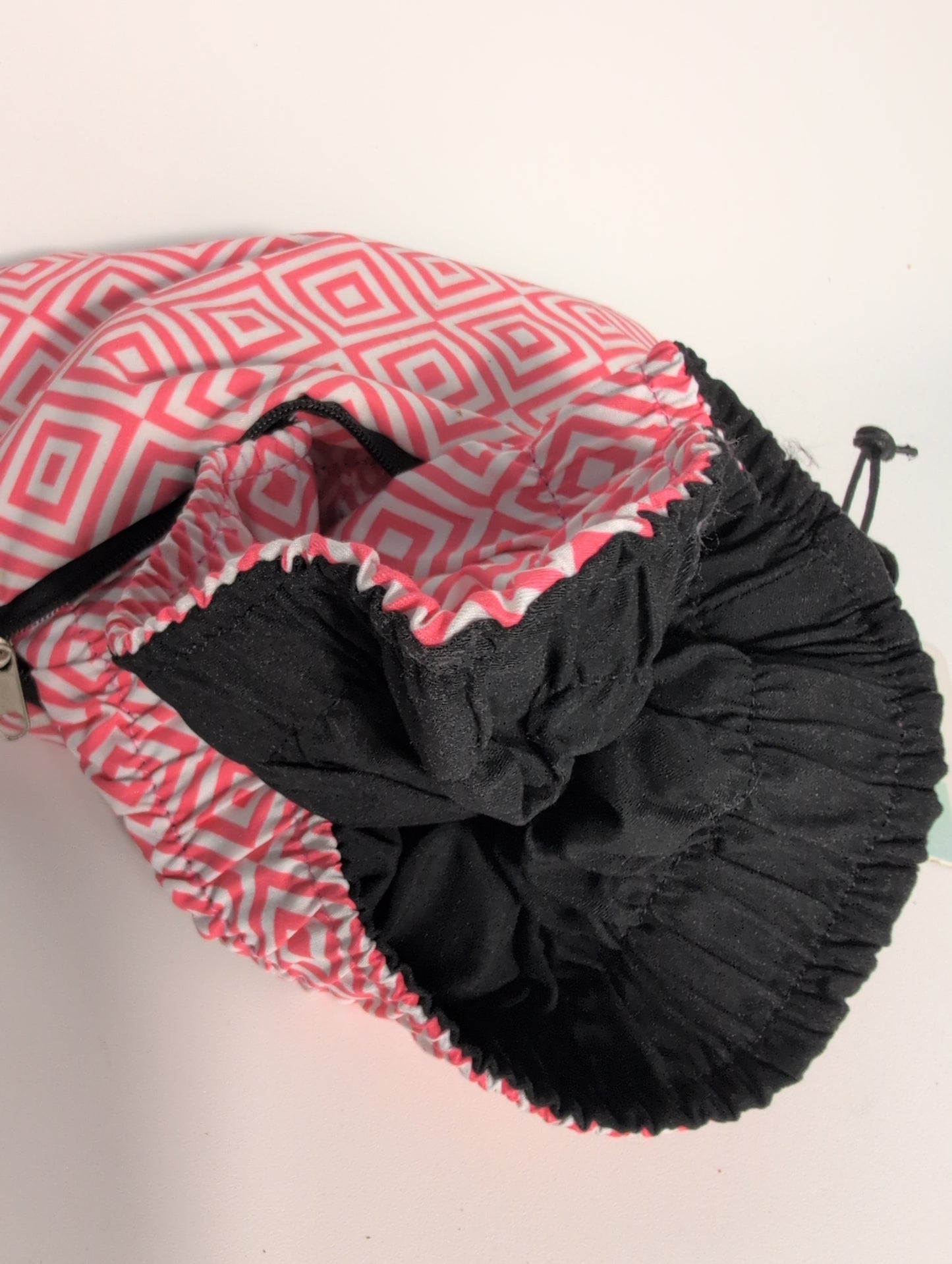 Electra Mosaic Bike Basket Liner, Black/Pink, Reversible With Strap