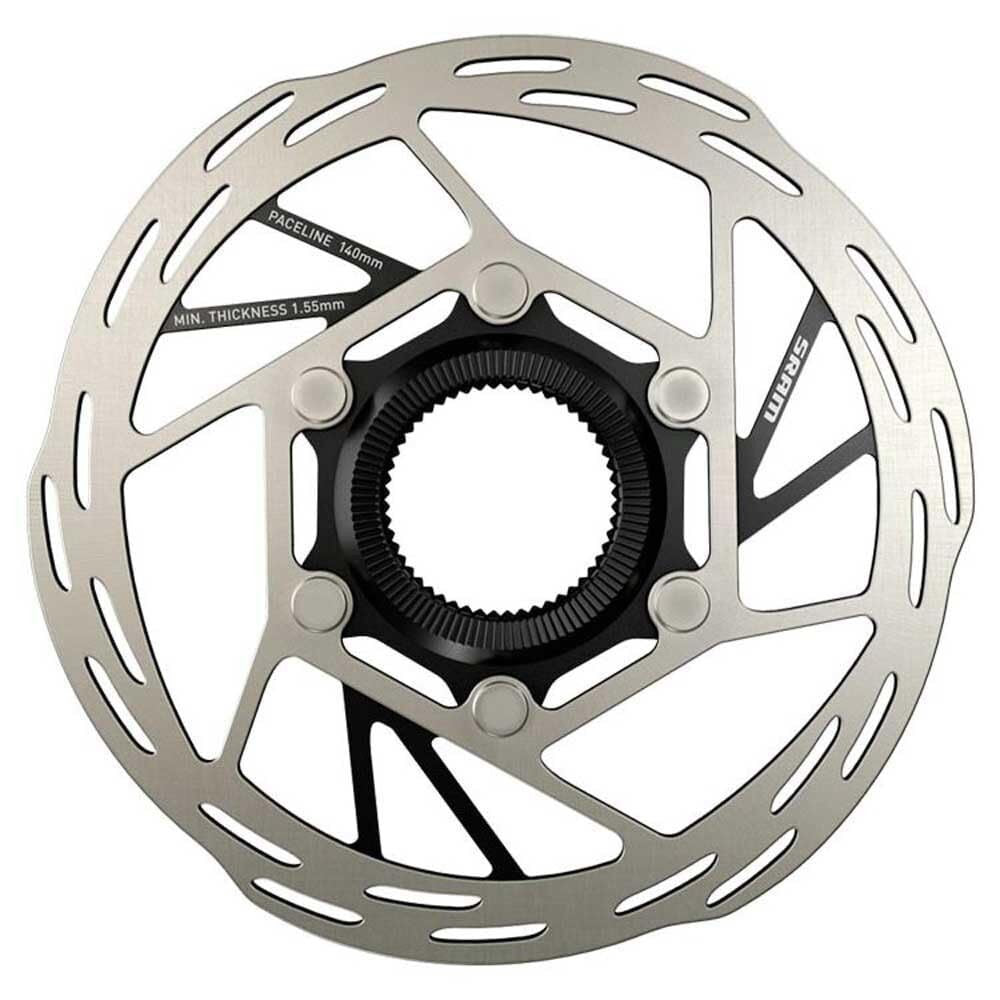 SRAM Paceline Disc Brake Rotor, 140mm, CenterLock, Silver/Black
