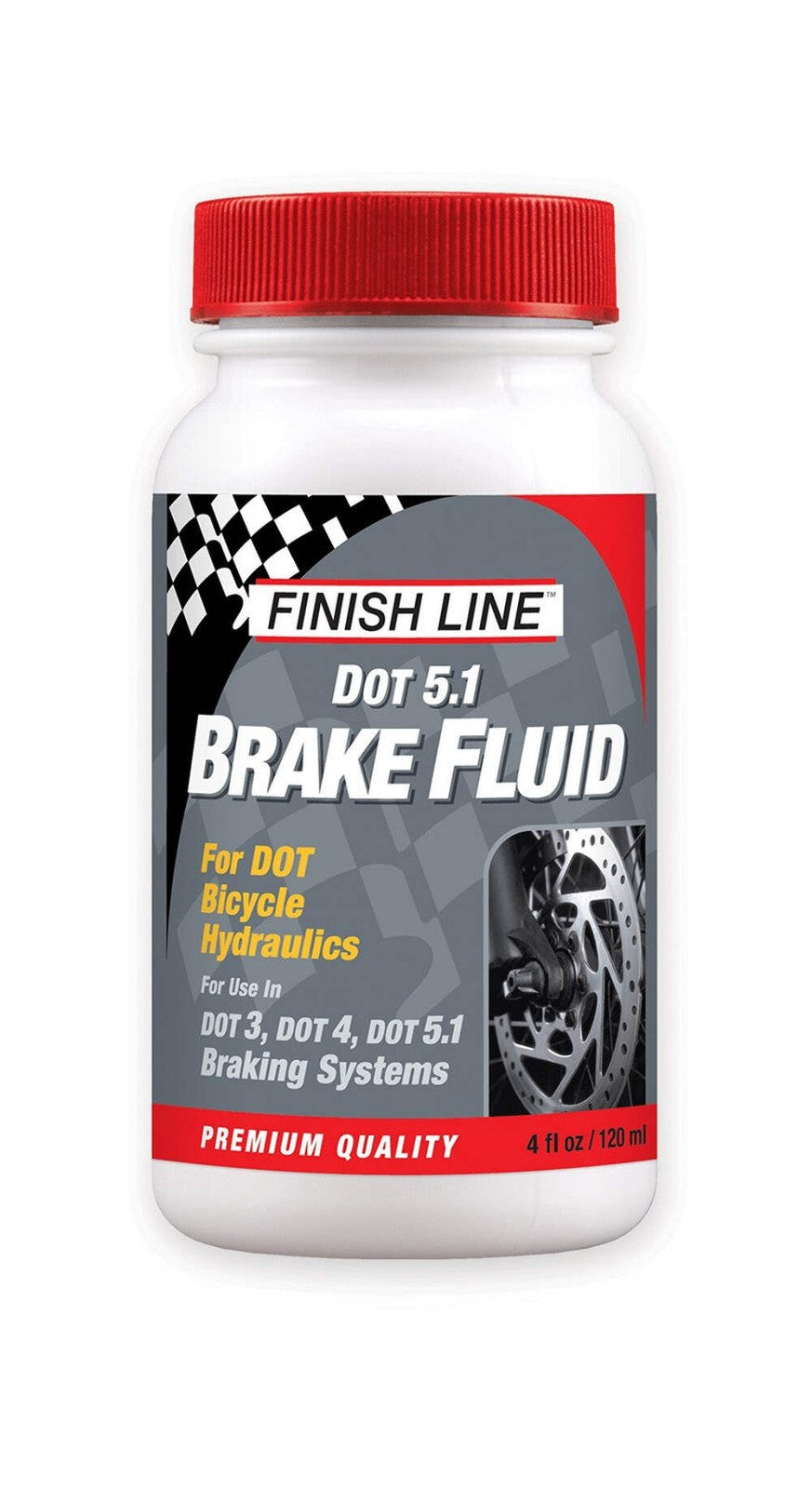 Finish Line High Performance DOT 5.1 Bicycle Brake Fluid – Premium Low Viscosity