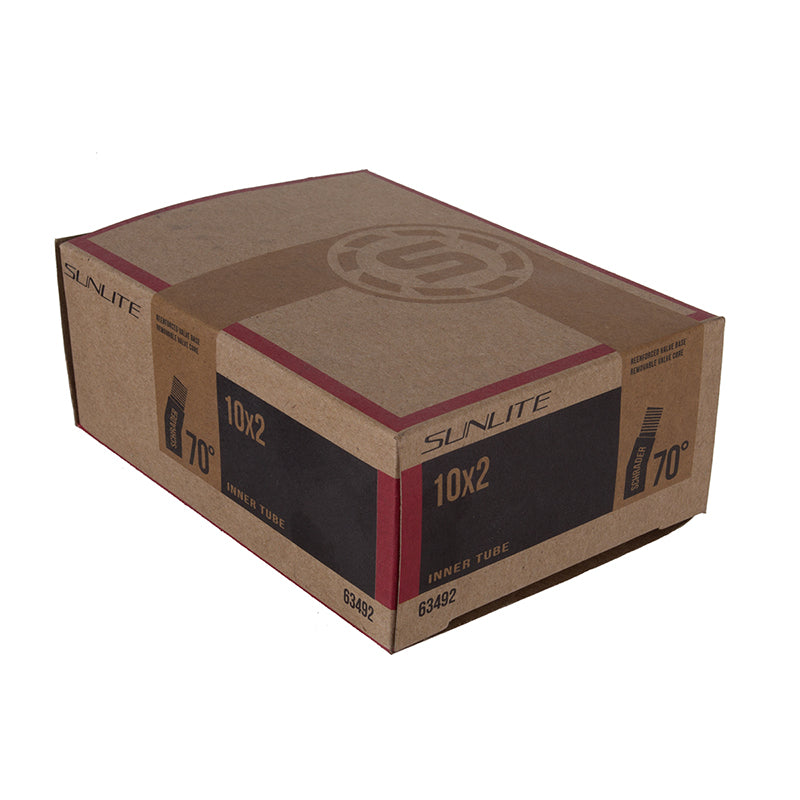 Sunlite Inner Tube 10x2, 70d Schrader Valve for Scooters