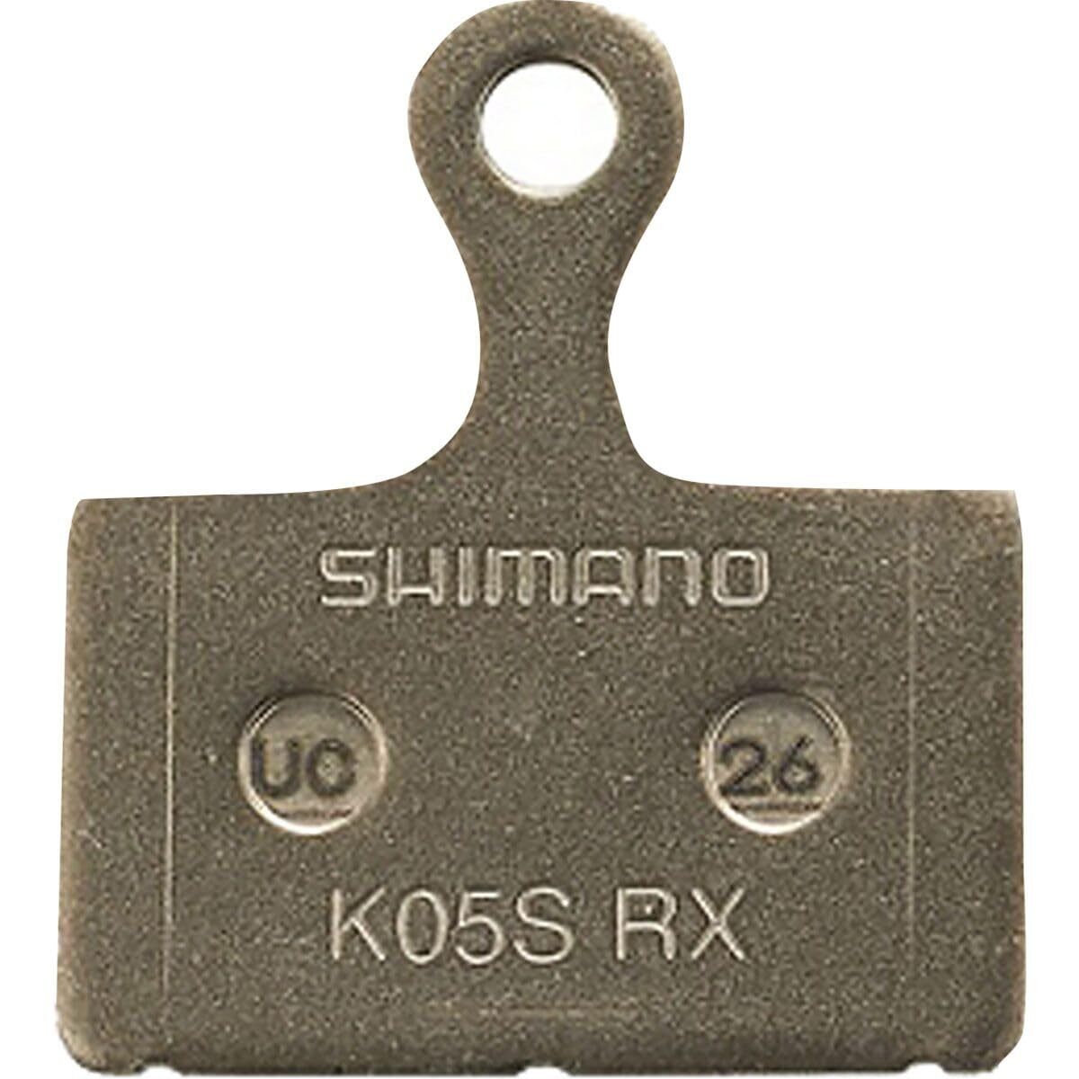 SHIMANO K05S-RX Disc Brake Pad and Spring - Resin Compound, Stainless Steel Back0