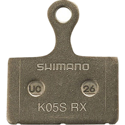 SHIMANO K05S-RX Disc Brake Pad and Spring - Resin Compound, Stainless Steel Back0