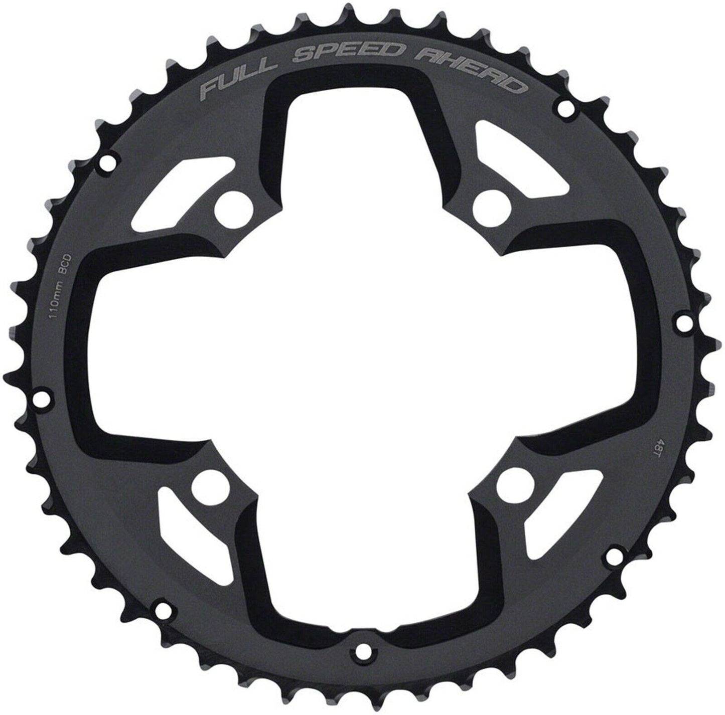 FSA Gossamer ABS Super Road Chainring, N10/N11-Speed, 4-Bolt, 110 bcd, 48t, Bl1