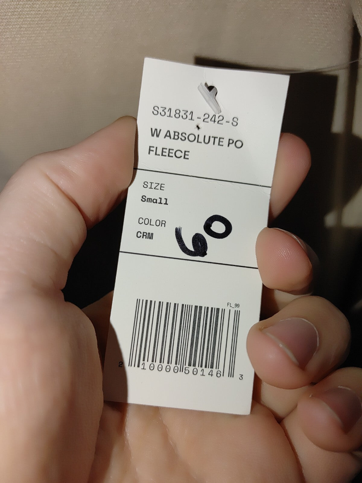 Fox Womens Absolute Pullover Fleece Beige Small2