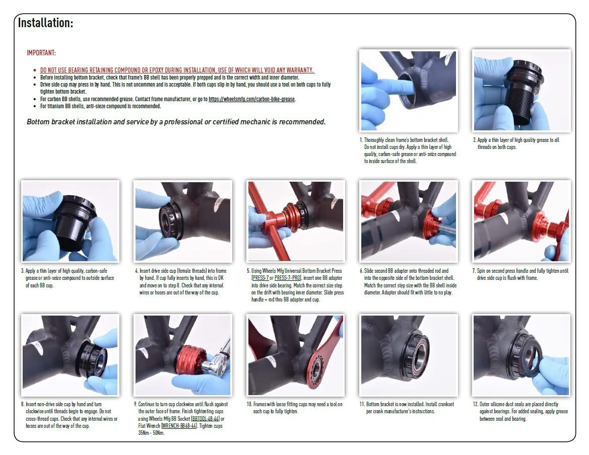 Wheels Manufacturing BB30 to Outboard Bottom Bracket with Angular Contact6