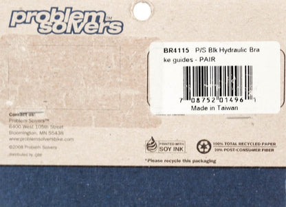 Problem Solvers Black Hydraulic Brake Guides - Pair3