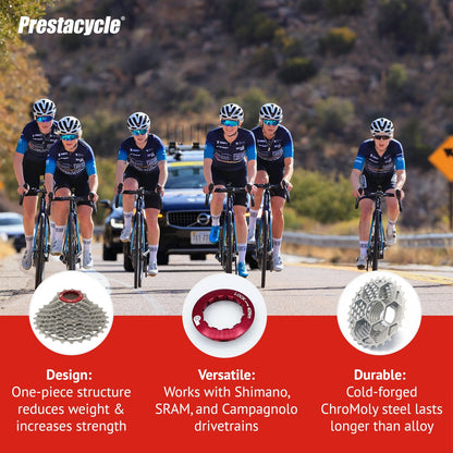 Prestacycle UniBlock PRO 11-Speed Cassette 11-32 – Lightweight Single-Piece3