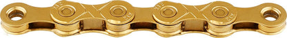 KMC X12-TI Nitride Gold Chain Gold, 12 Speed, 126 Links0