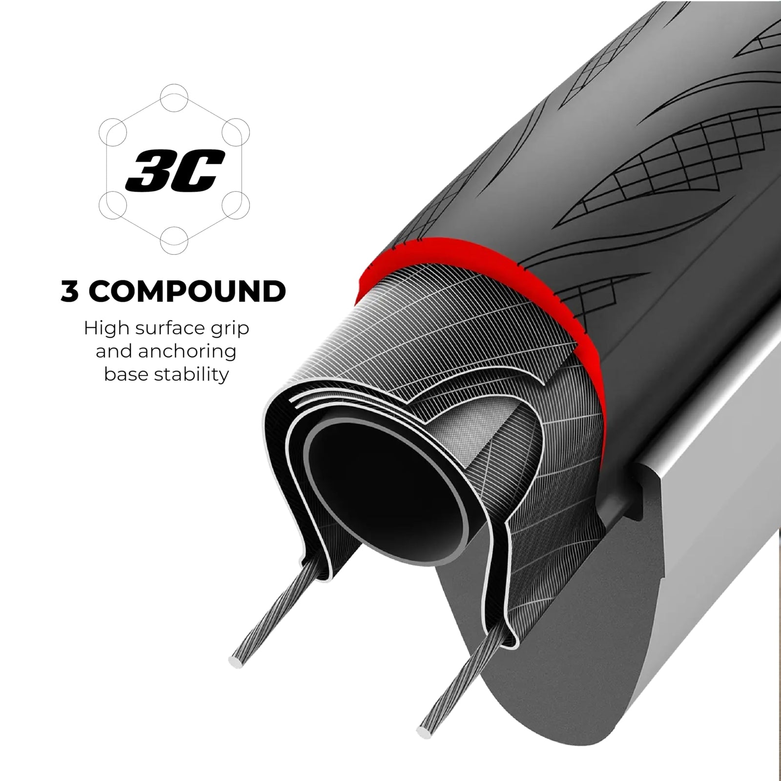 Vittoria Rubino Pro IV Graphene 2.0 - Performance Road Bike Tire - Tubeless5