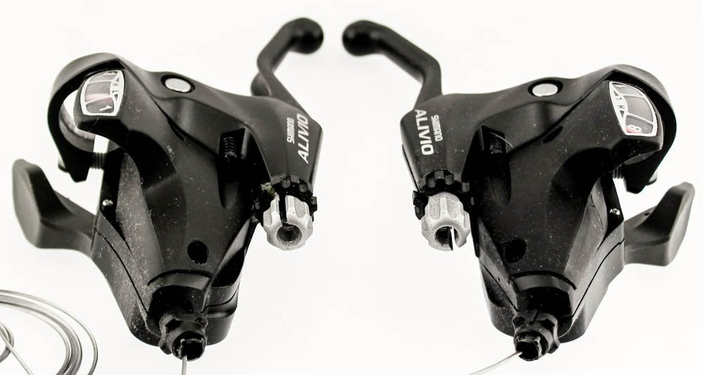 Shimano ST-M410 Alivio Bicycle Shifter/Brake Lever Set (8-Speed, Black)1