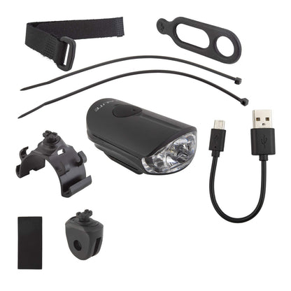 Sunlite Sprint-100 USB Headlight, Black, w/Mount0