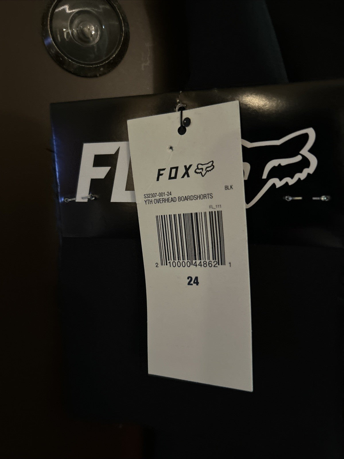 Fox Youth Overhead Shorts, Indigo/BLK size 242