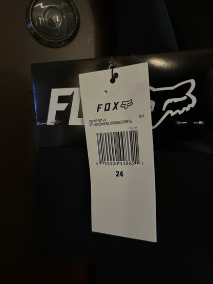 Fox Youth Overhead Shorts, Indigo/BLK size 242
