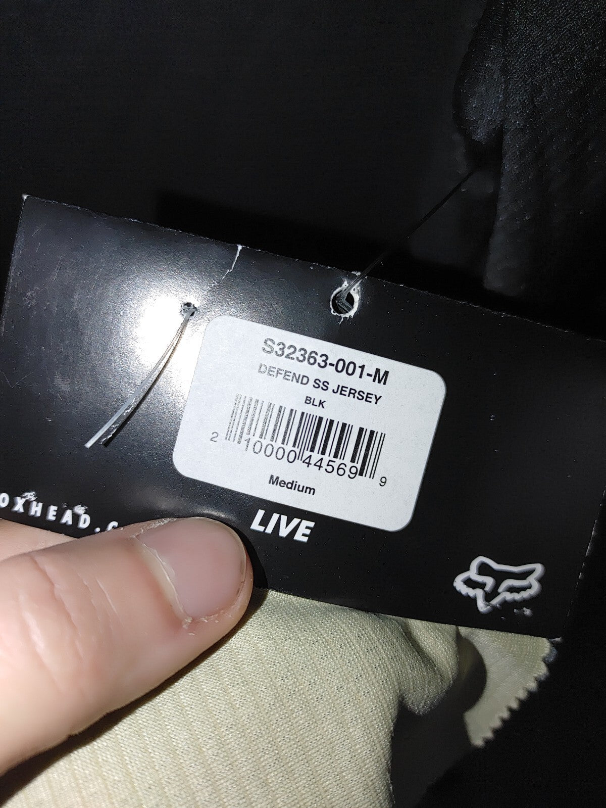 Fox Mens Defend SS Jersey Black Medium2