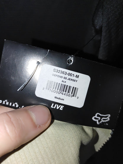 Fox Mens Defend SS Jersey Black Medium2