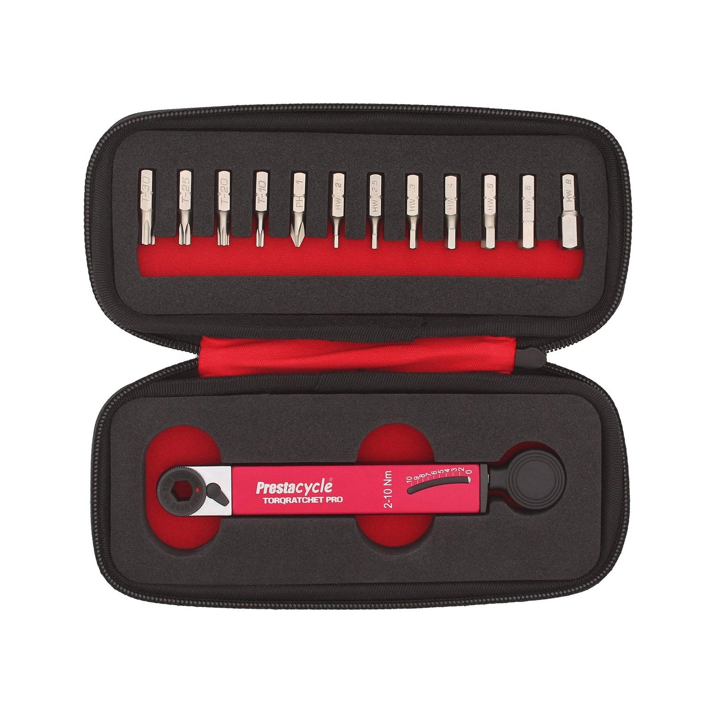 Prestacycle TorqRatchet PRO Deluxe Kit – 2–10Nm Torque Wrench & Ratchet0
