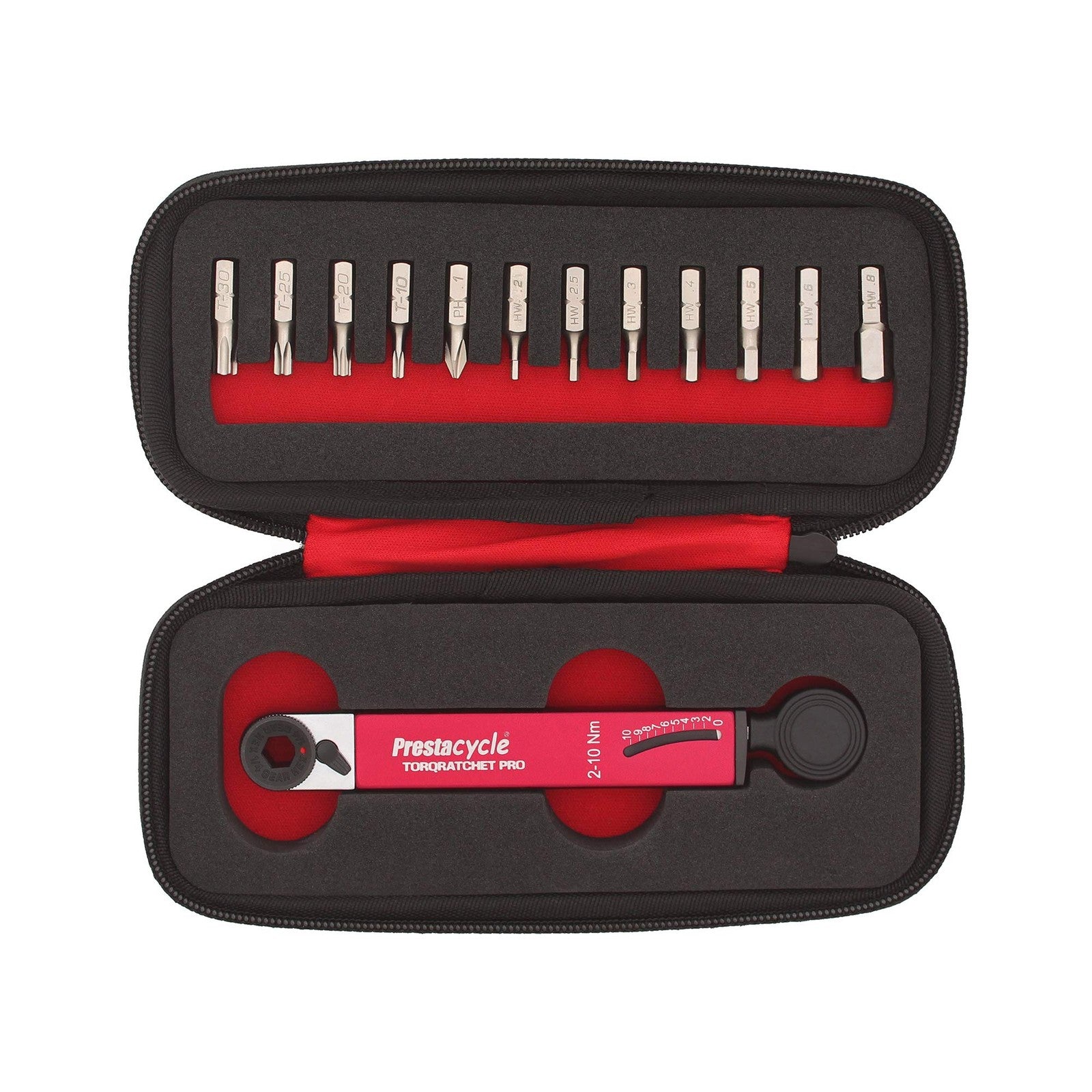 Prestacycle TorqRatchet PRO Deluxe Kit – 2–10Nm Torque Wrench & Ratchet0