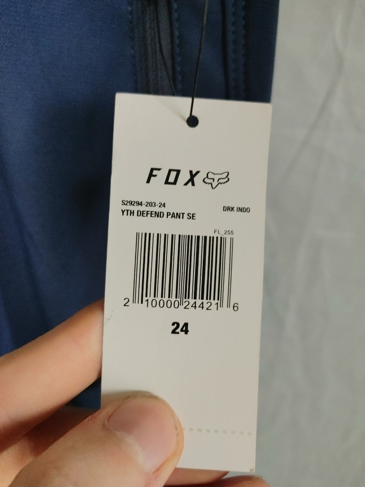 Fox Youth Defend Pants SE Navy Size 242