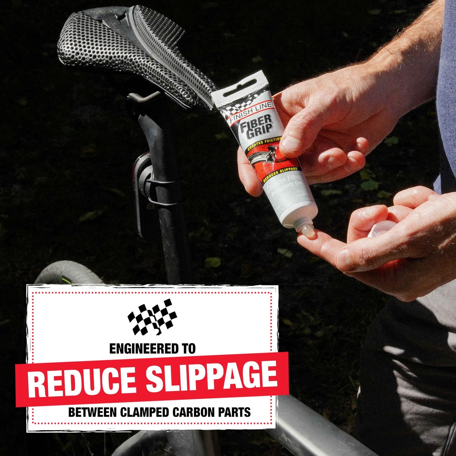 Finish Line Fiber Grip Carbon Fiber Bicycle Assembly Gel 1lb Tub1