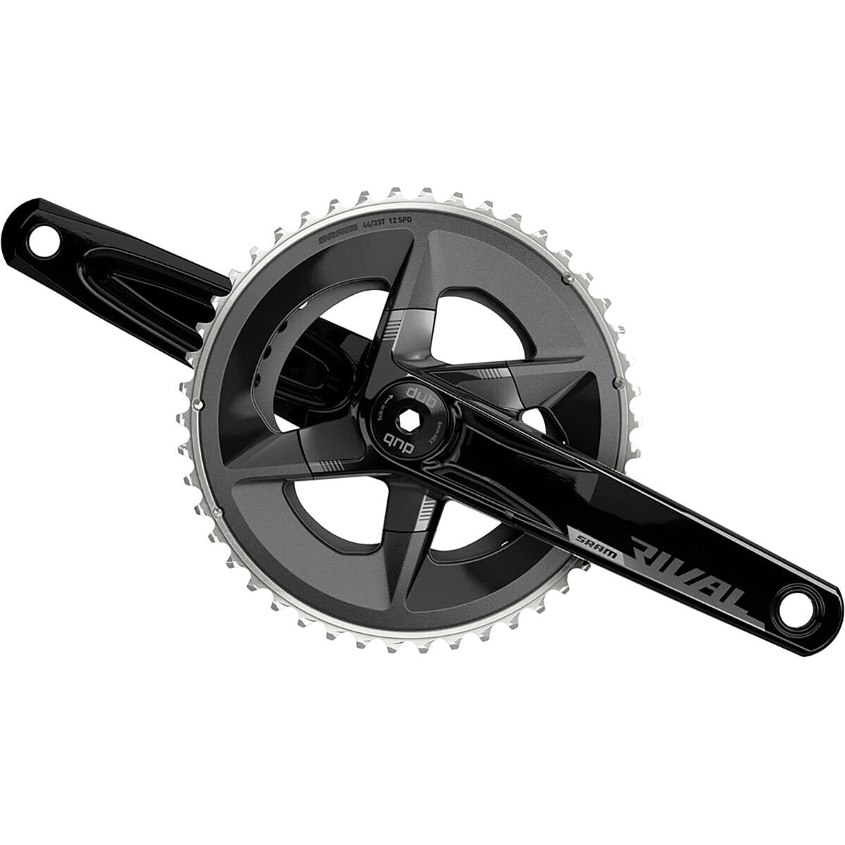 SRAM Rival AXS Crankset - 172.5mm, 12-Speed, 46/33t, 107 BCD, DUB Spindle0
