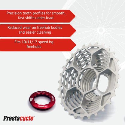 Prestacycle UniBlock PRO 11-Speed Cassette 11-32 – Lightweight Single-Piece2