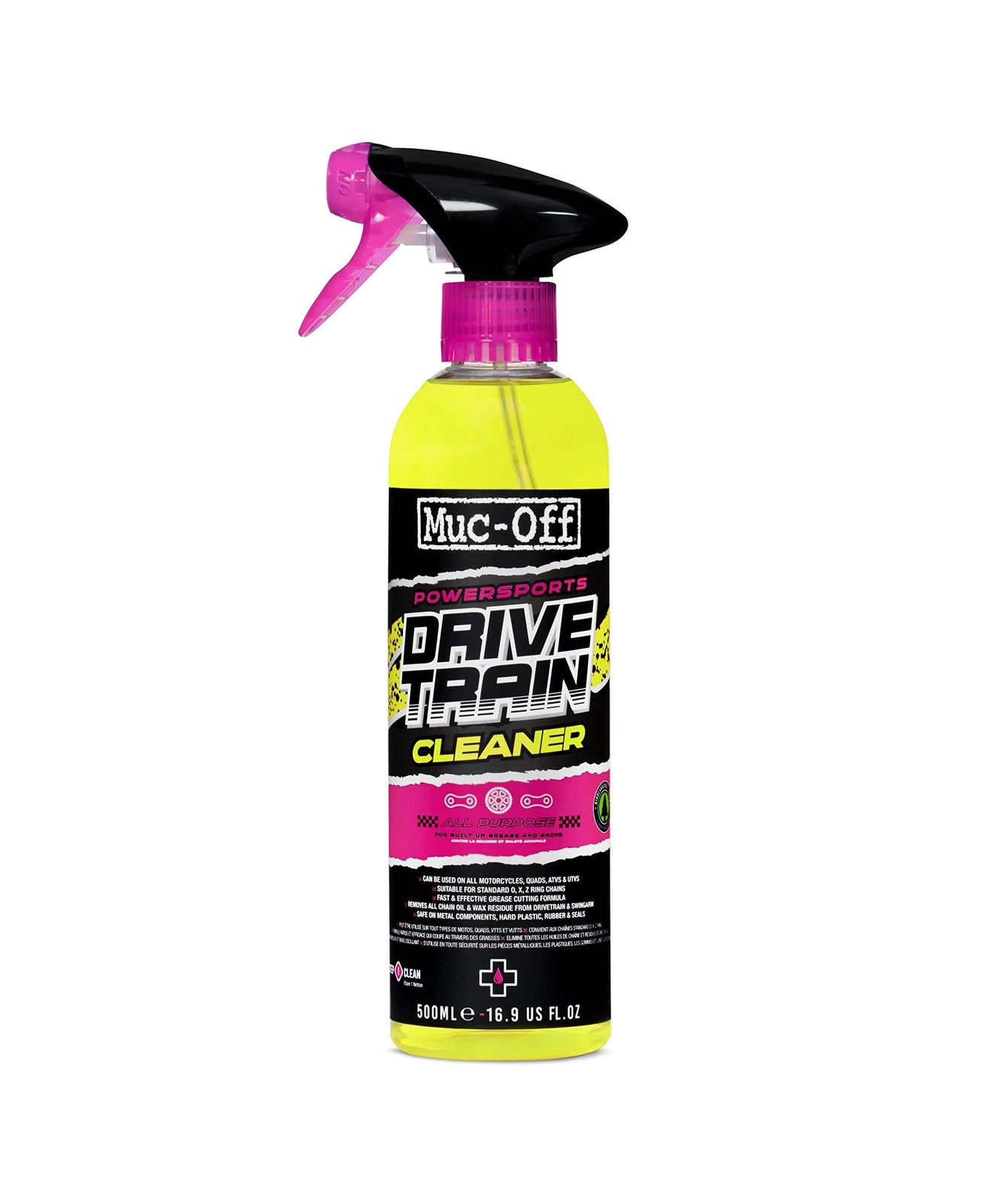 Muc-Off Powersports Drivetrain Cleaner, 16.9 fl oz - Chain Cleaner and Degreaser0