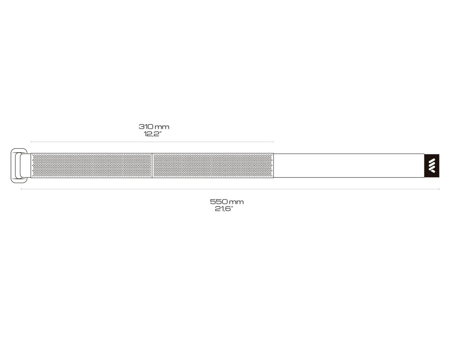 All Mountain Style AMS Hook & Loop Strap to Carry Essentials in case You Flat,1