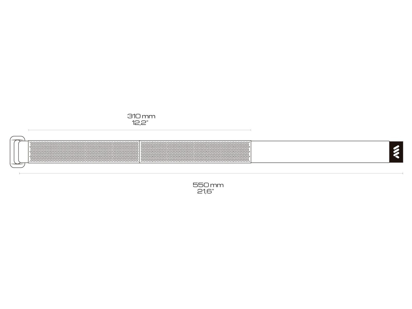 All Mountain Style AMS Hook & Loop Strap to Carry Essentials in case You Flat,1