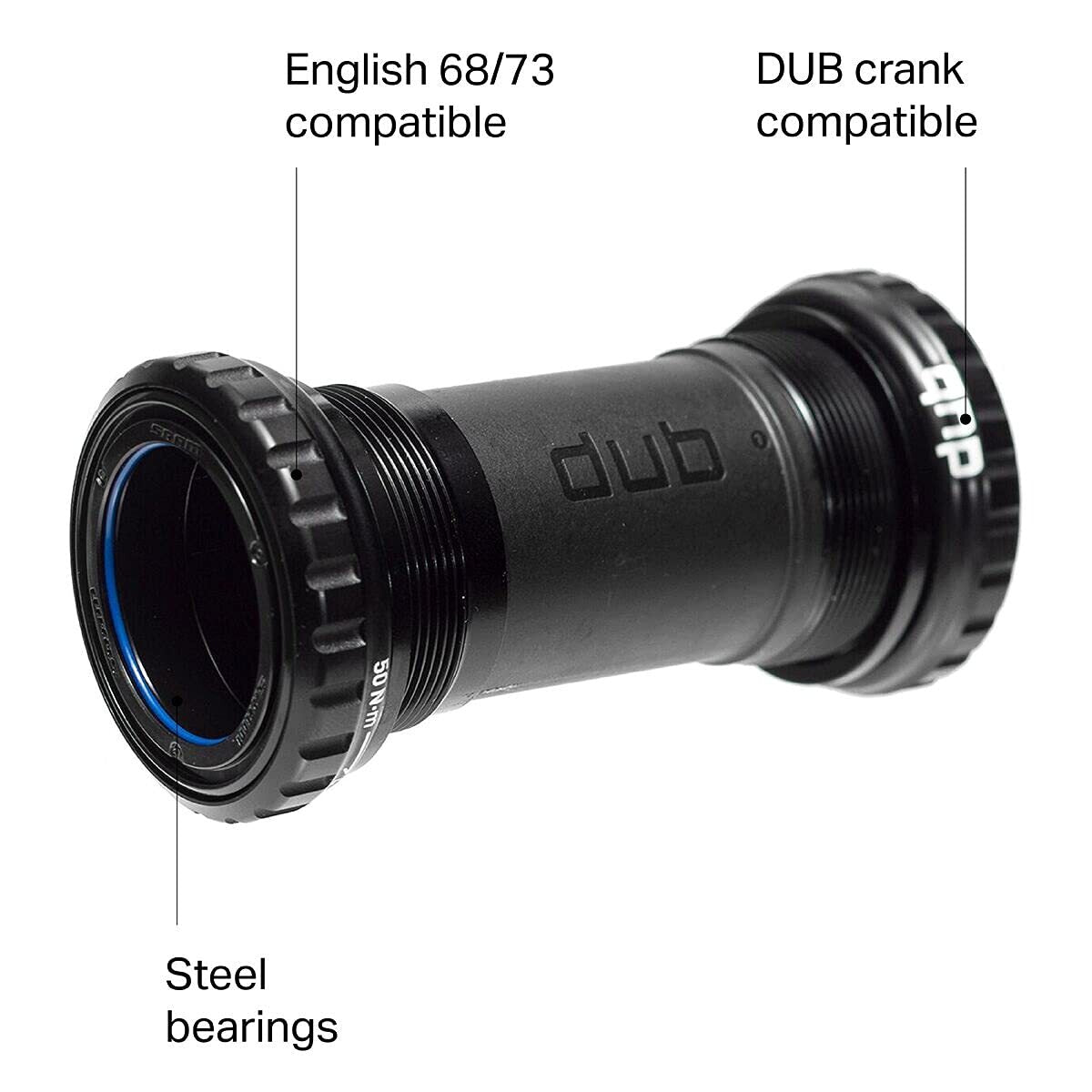 SRAM DUB English Bottom Bracket - English/BSA, 68/73mm, Black4