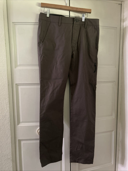 Fox Racing Pants Mens 32x32 Dk Taupe Slim Straight Essex Stretch0
