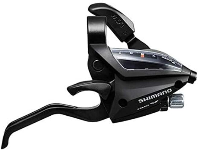 Shimano ST-EF500 3 x 7-Speed Brake/Shift Lever Set Black2