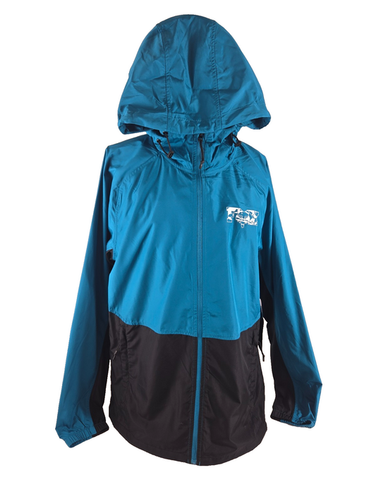 Fox Racing "Cienega" Hooded Windbreaker - sz M - Maui Blue and Black0