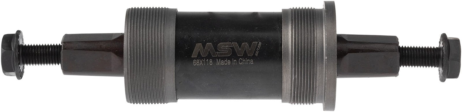 WSM MSW Bike Square Taper JIS Bottom Bracket, English Frame Interface, 68 x1