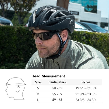 Sena R2X Smart Road Cycling Helmet with Alexa Built-in and Mesh Intercom (Matte4