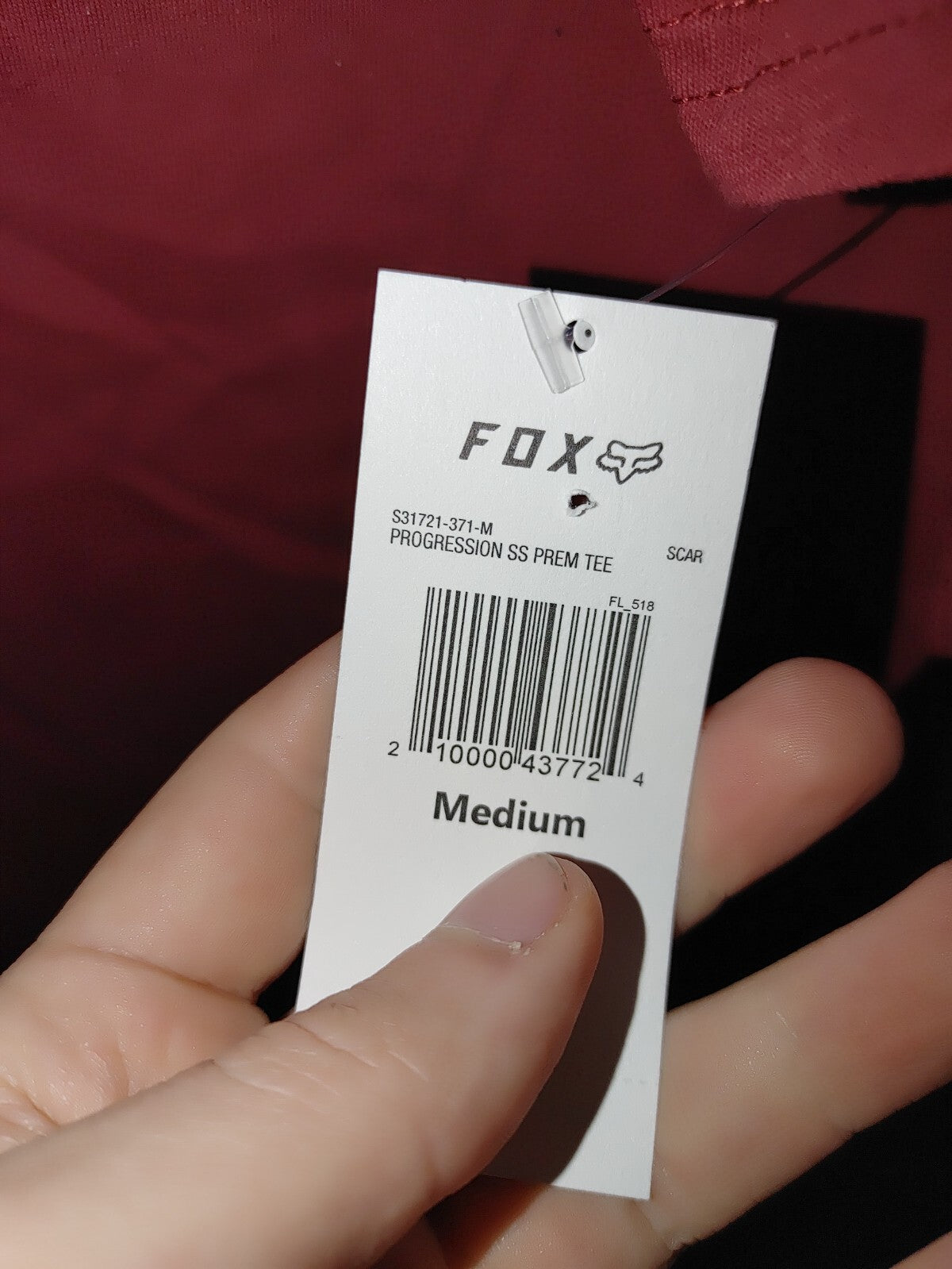 Fox Mens Progression SS Premium Tee Shirt Red Medium2