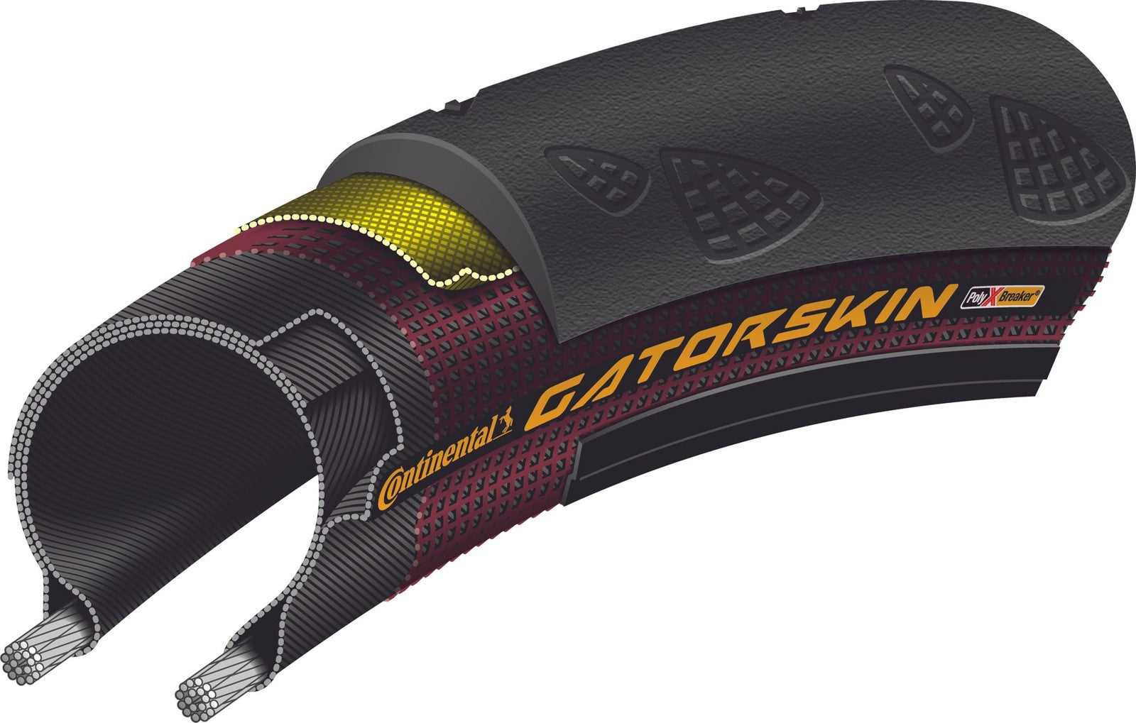 Continental Gatorskin DuraSkin Bicycle Tire (27x 1 1/4, Wire Beaded, Black)2