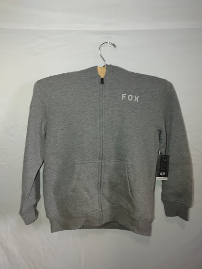Fox Youth Magnetic SHerpa Fleece Zip Hoodie Gray Youth Medium0