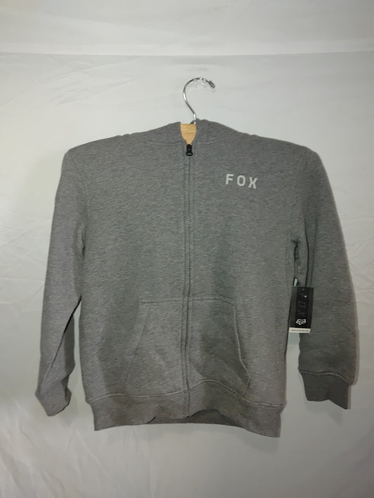 Fox Youth Magnetic SHerpa Fleece Zip Hoodie Gray Youth Medium0