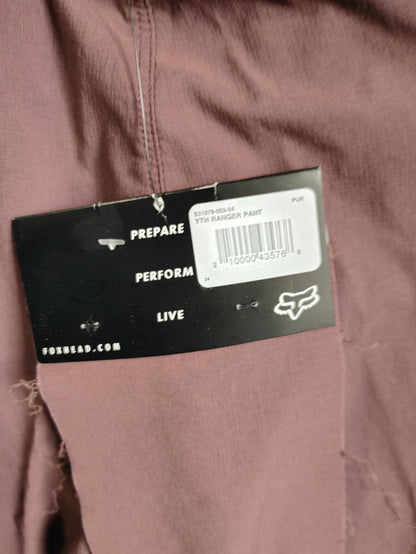 Fox Youth Ranger Pants Burgundy Size 242