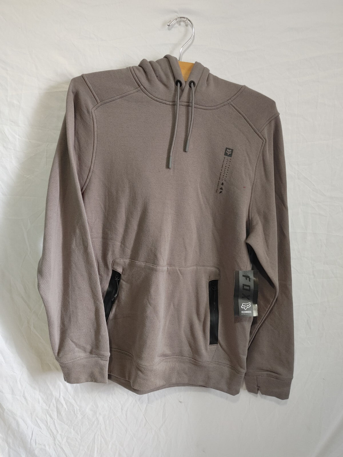 Fox Mens Baseover DWR Fleece Hoodie Brown Medium0